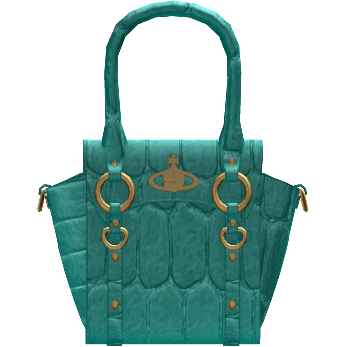Cyan Teal Vivienne Westwood Baddie Purse Bag