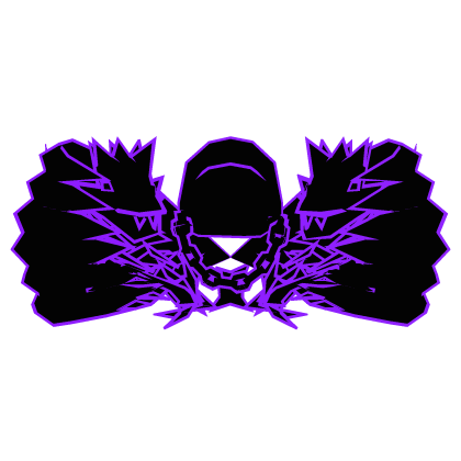 Cartoony Purple Hood Chain Dragon Demon Wings Roblox item