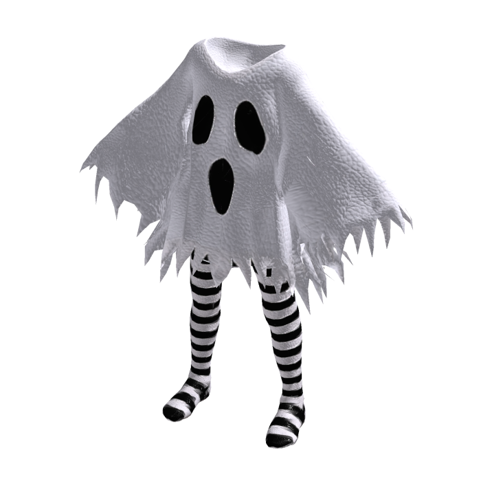 White Halloween Cute Ghost Costume [PBR]