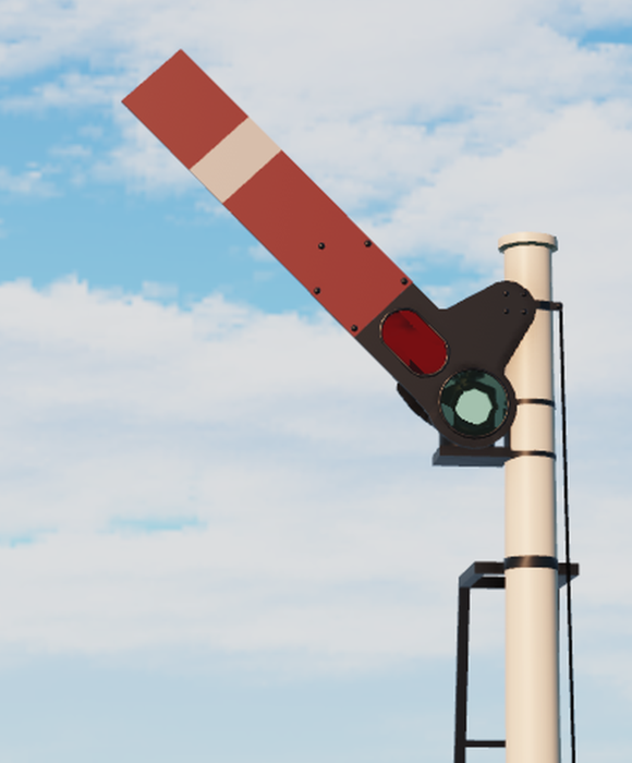 Home+Distant Up Semaphore Signal Set preview 1