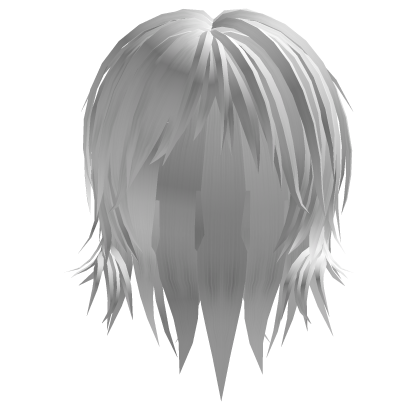 Unkept Emo Boy Vkei Anime Hair (white)