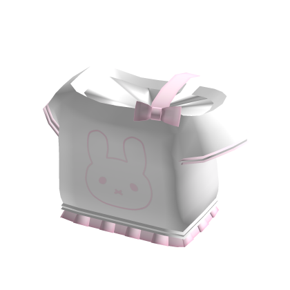 ♡ cute off the shoulder bunny shirt w tail thumbnail