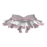 ۶ৎ | cutesy doll white ruffles big pink bows skirt