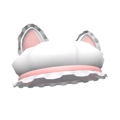 Cute Ruffled Cat Beret (White)