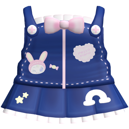 ♡: cute mezzo piano overalls in navy