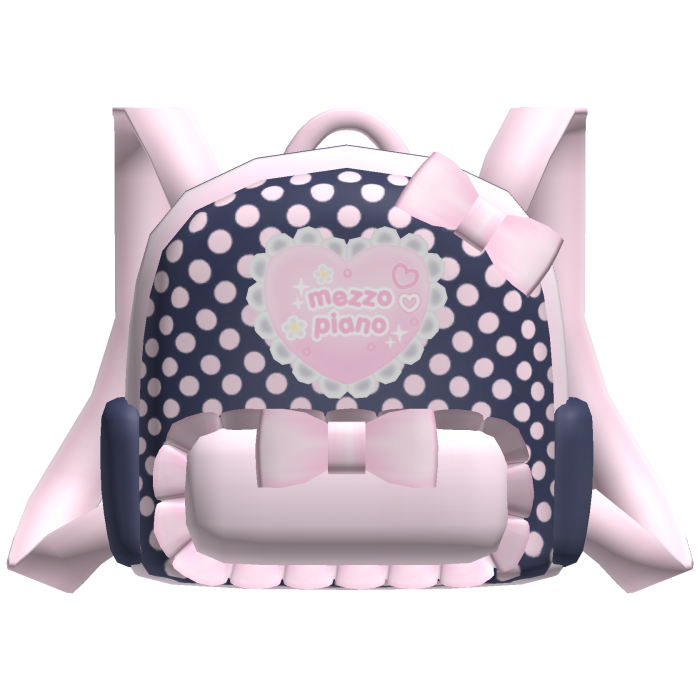 Cute Pink Denim Cutecore Mezzo Piano Backpack 1.0
