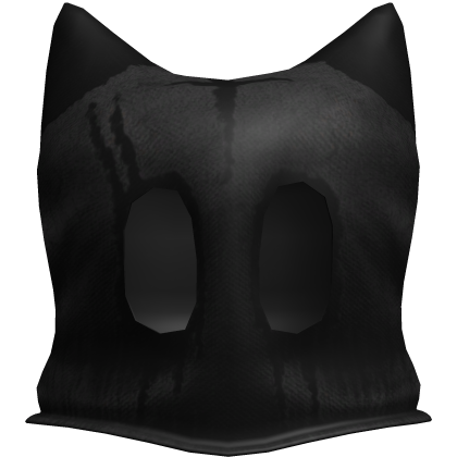 horror black cross mask Roblox item
