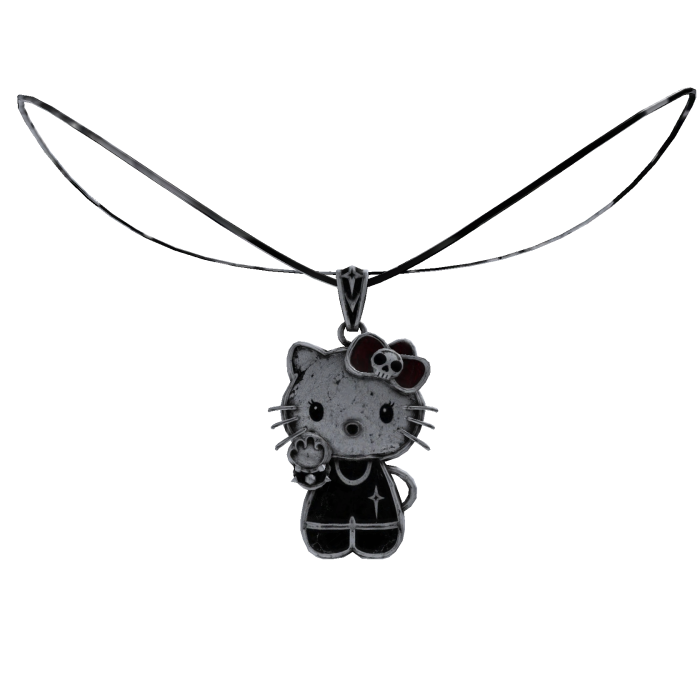 Hello kitty gothic necklace