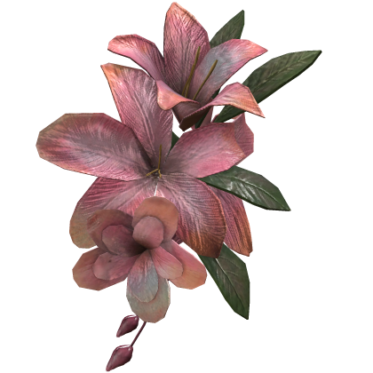 Coral Tropical Summer Face Flower