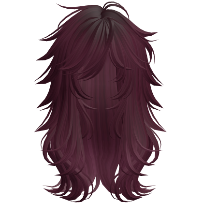 Scene Wispy Flared Wolfcut Burgundy