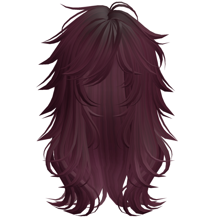 Scene Wispy Flared Wolfcut Burgundy