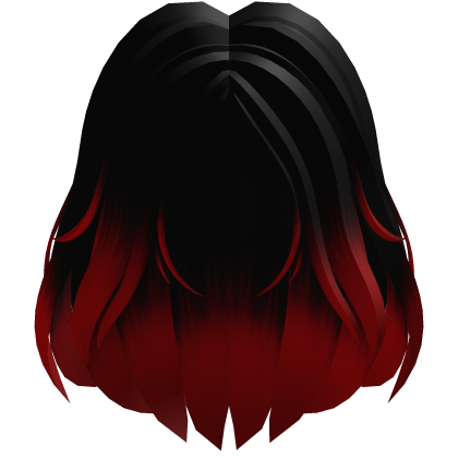 Black and Red Wavy Long Girl Hair thumbnail