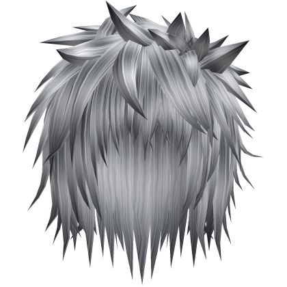 silver grey emo spiky messy vampire anime boy hair