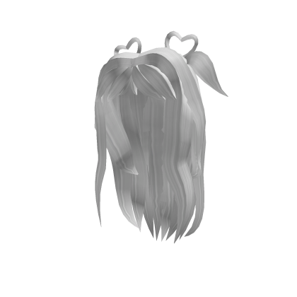 Messy Aesthetic White Hair