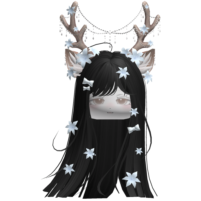 Ethereal Christmas Fairy Fawn Hair w/ Antlers
