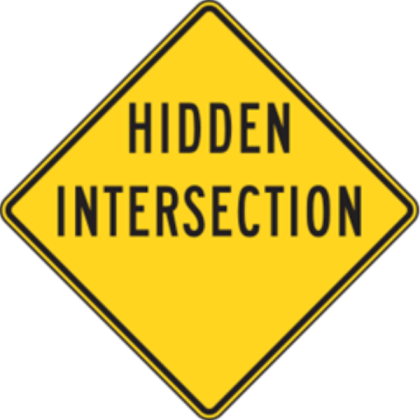 Hidden Intersection Sign Roblox decal