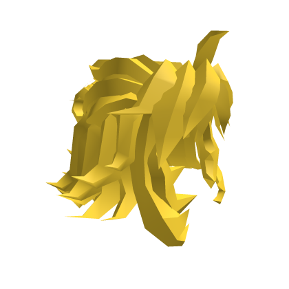 Yellow Noob Half-Bun Blocky Hair