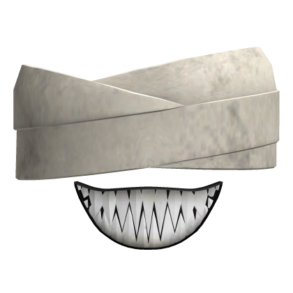 White Bandage Evil Smile