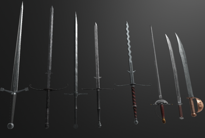 PBR Sword Pack - Historic preview 5