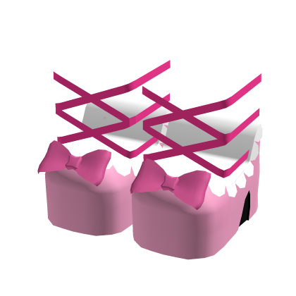 Pink Ballet Ribbon Tied Heels