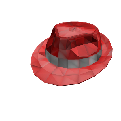 Red Sparkle Time Fedora