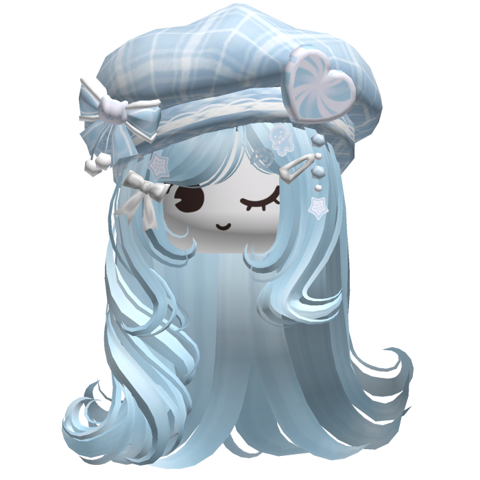 ♡ Christmas Fluffy Beret Combo (Blue)
