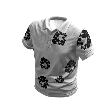 Denim Tears White Polo Shirt