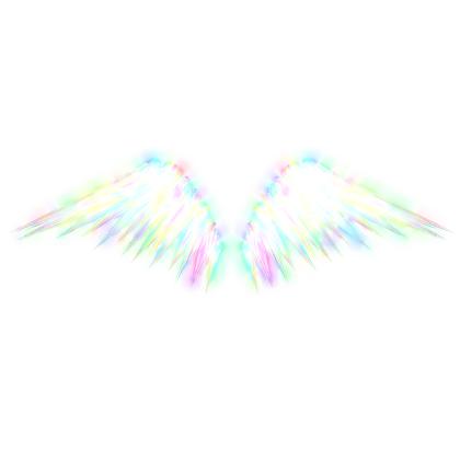 Glowing Energy Wings - Rainbow (Emissive)