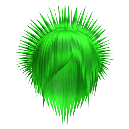 ⚡︎ neon green emo niche punk peacock spikes 17. 