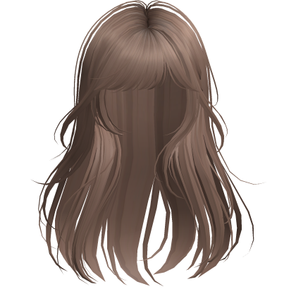 Milktea Brown Wispy Delicate Straight Girl Hair Roblox item