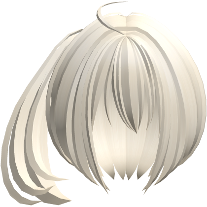 2000s moe short fluffy side pony blonde