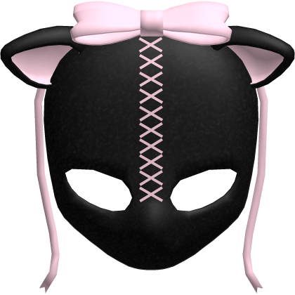 ♡ : adorable gothic lamb doll head in black/pink