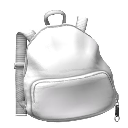 White Backpack Off Shoulder