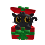 Cute Christmas Cat Present