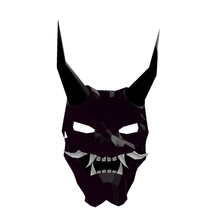 Dark Purple Oni Mask (for animated eyes)