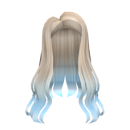 Sorority Girl Hair Blonde to Blue Roblox item