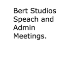Bert Studios Admin Speach