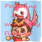 Protecting And Worshiping Flamingo