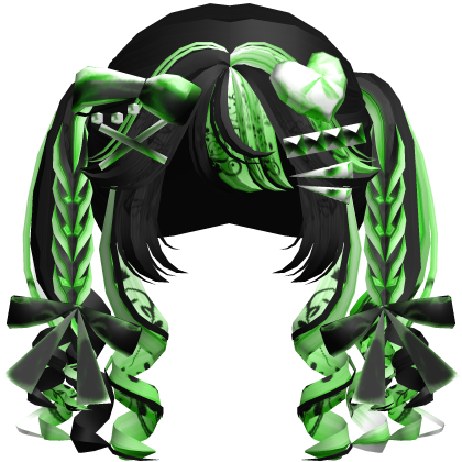 Scene Emo Pastel Goth Clutter Pigtails Green Roblox item