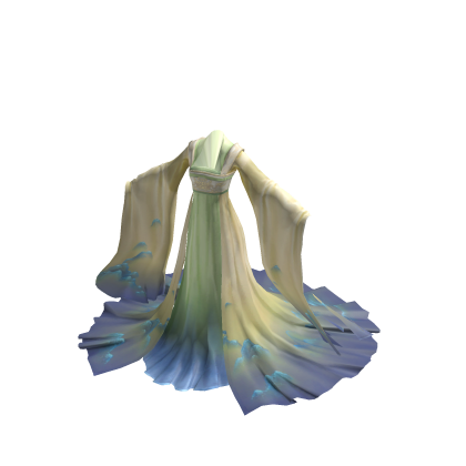 Chang'e's Moon Palace Moon Flowing Hanfu-Jade