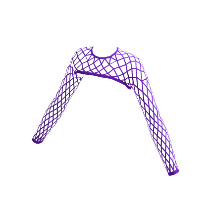 purple fishnet sleeves