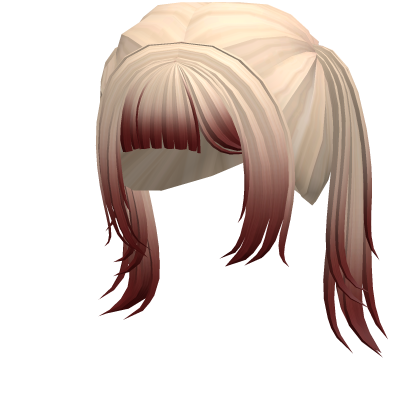 Red Bangs w Blonde Pigtails