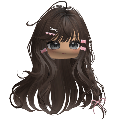 Shoujo Girl Braids w/ Bow Clips (Brown) Roblox item