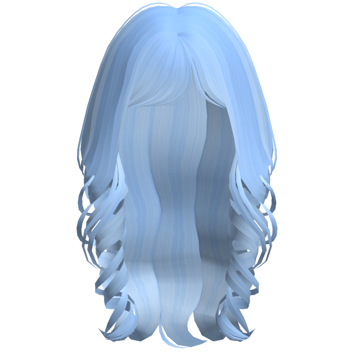 Soft Coquette Long Wavy Hair (Blue)