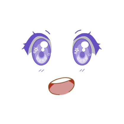 ✨Purple Cute Makeup!✨ Roblox decal