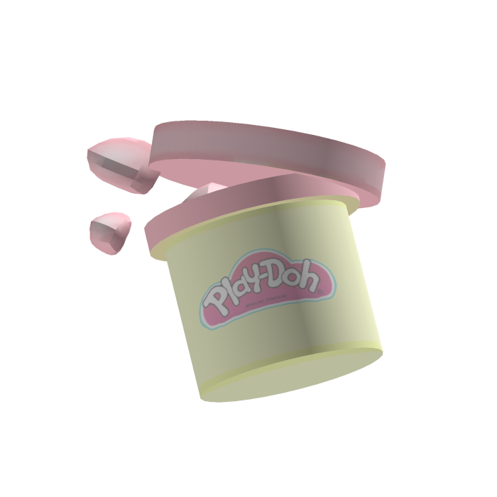 cutesy yummy red strawberry play clay
