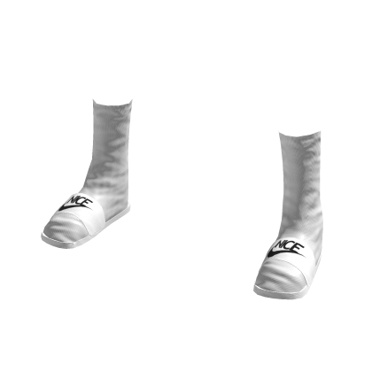 White Slides W/ socks thumbnail