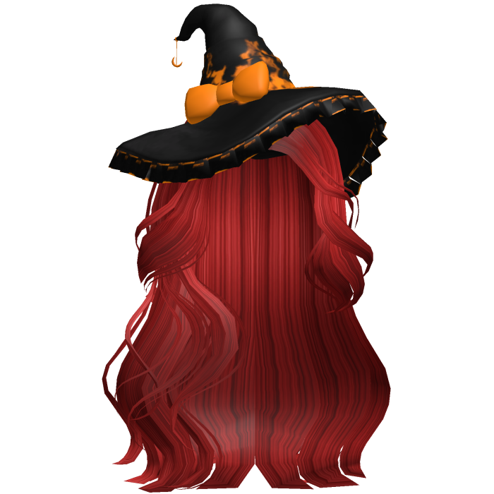 Halloween Side Swept Witch Hair (Red)