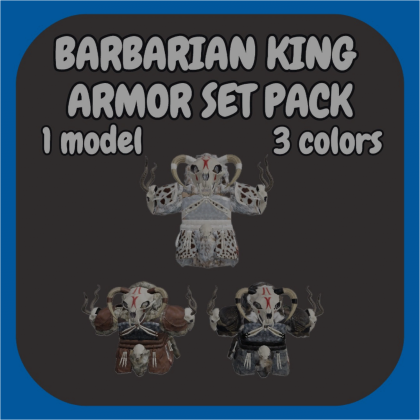 [R15] Barbarian king armor set