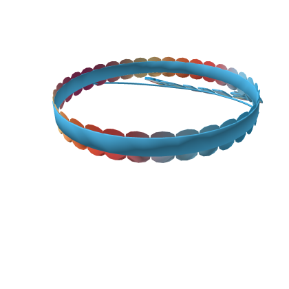 blue rainbow necklace